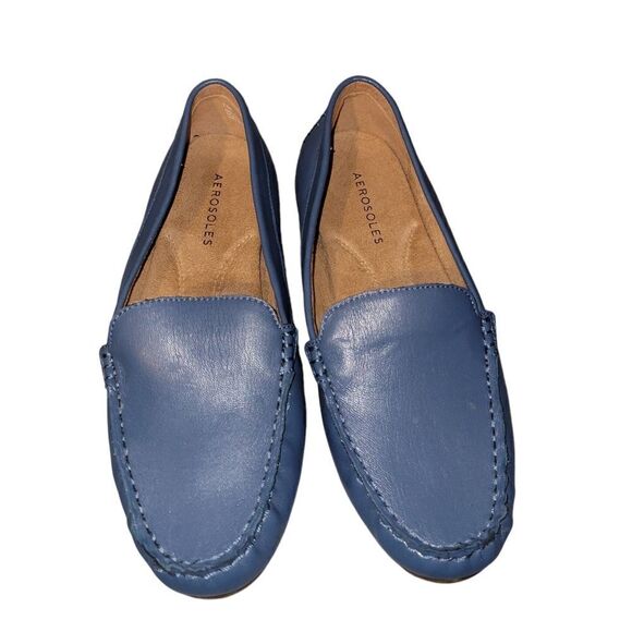 AEROSOLES BLUE SLIP ON SHOES - Picture 1 of 5